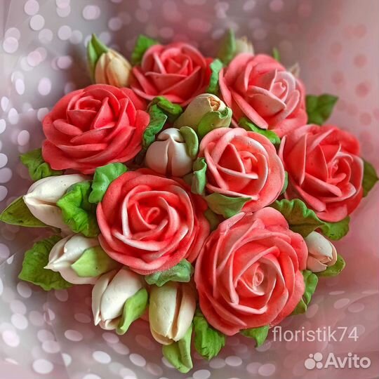 Съедобный зефирный букет вкусный подарок для мамы