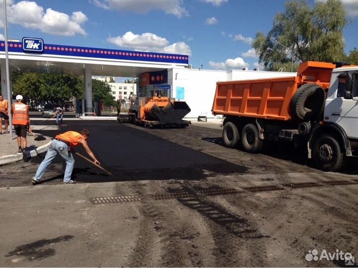 Асфальтирование и благоустройство территории