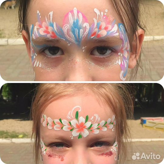 Аквагрим, бодиарт, блеск-тату