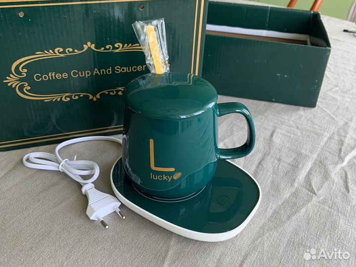 Новая кружка чашка для чая и кофе с подогрвом