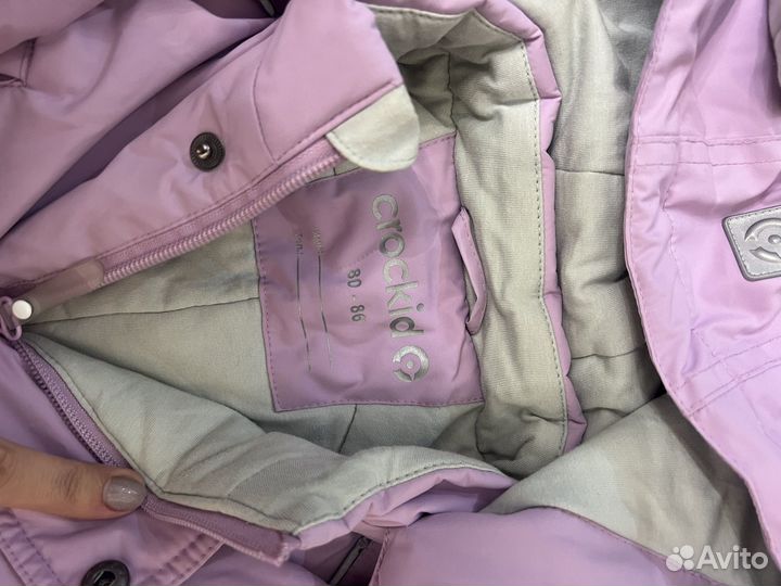 Зимний комбинезон для девочки 80 86 crockid