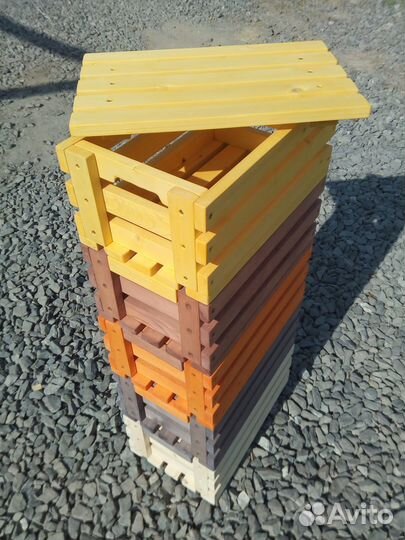 Ящики деревянные, декор, хранение