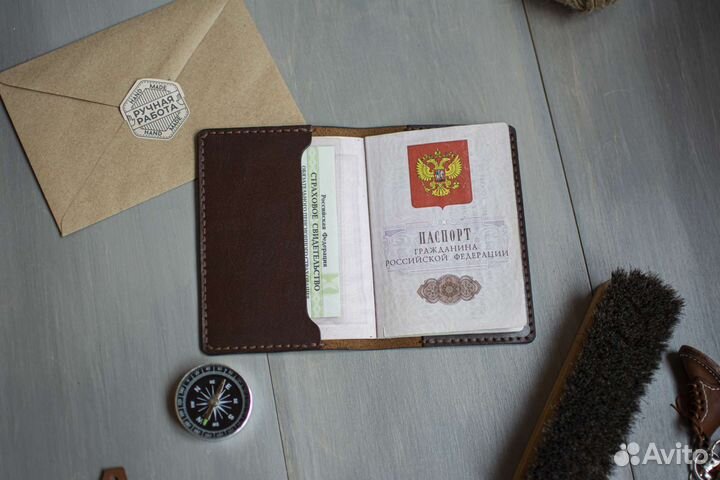 Обложка для паспорта кожа