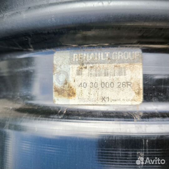 Диски Renault Megan r15 5x114.3, цо 66.1