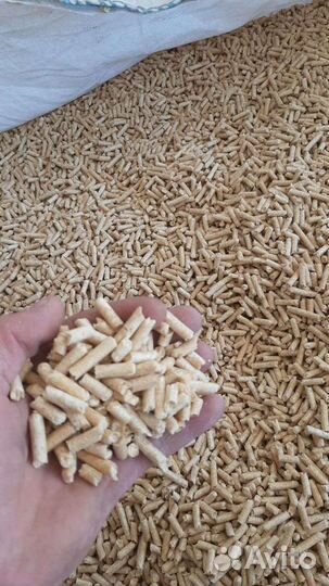 Пеллета светлая 6мм премиум качество