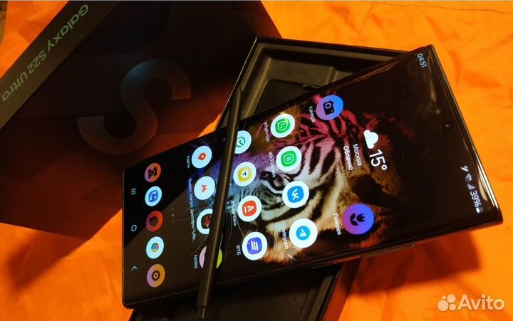 Samsung S22 Ultra 5G Snapdragon + Защитное Стекло