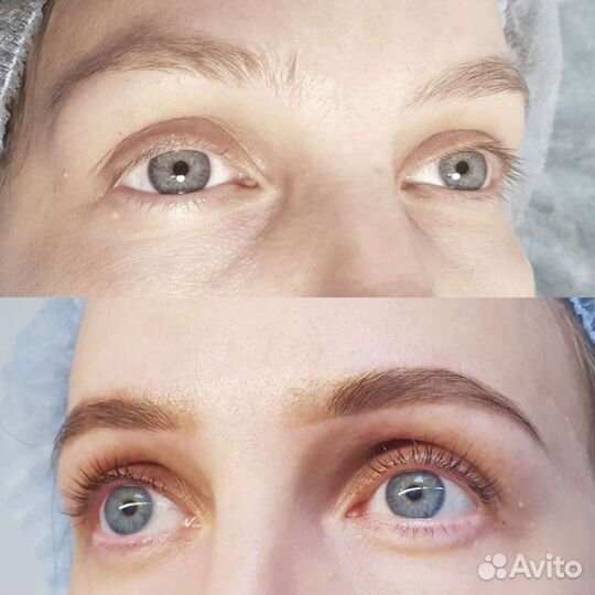 Архитектура бровей ламинирование ресниц, выезд