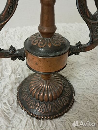 Подсвечник медный СССР