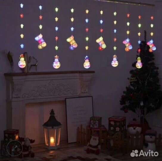 Гирлянды оптом. Гирлянда Рождественская оптом