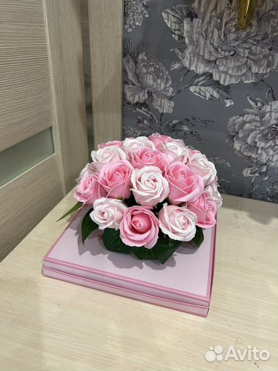 Букет из мыльных роз