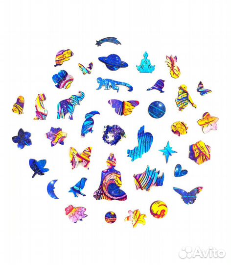 Фигурный пазл Unidragon, Межгалактическая Бабочка