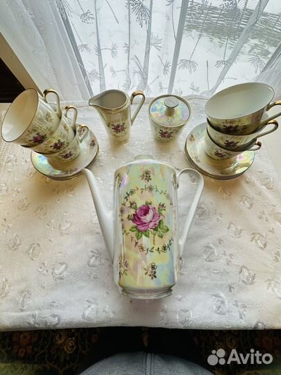 Чайно кофейный сервиз ГДР, винтаж