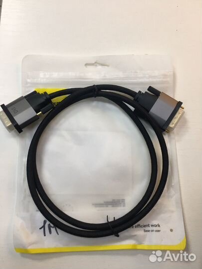 Кабель для компьютера DVI Baseus 1M