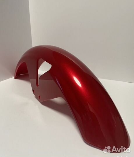 Крыло переднее на мопед Альфа RX красное