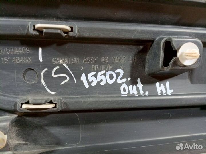 Накладка двери задней левой Mitsubishi Outlander