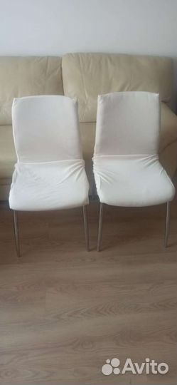 2 Стула кухонные мягкие бу с чехлом