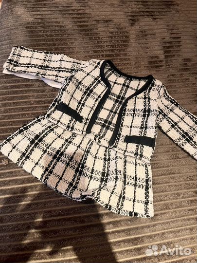 Платье для девочки с жакетом 74