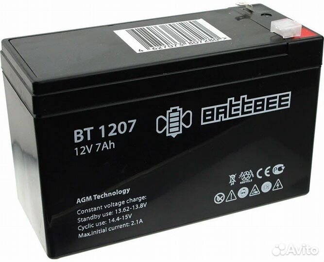 Аккумулятор BT 1207 12V 7Ah