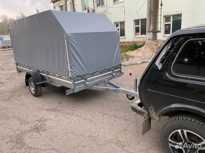 Прицеп 817717.022 для снегохода с тентом аэро 150