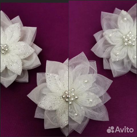 Резинки для волос с цветами