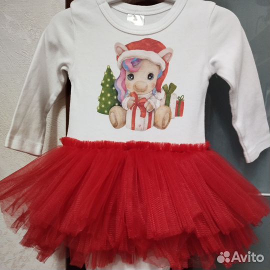 Платье - боди новогоднее