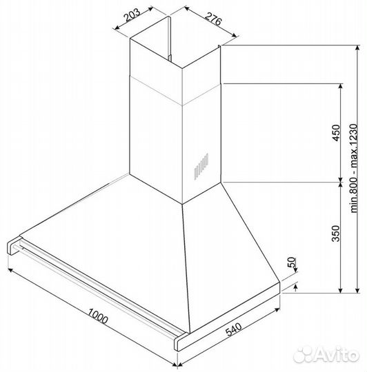 Вытяжка Smeg KD100HNE