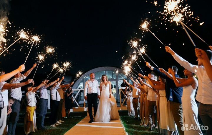 Большие бенгальские огни 40 см для свадьбы