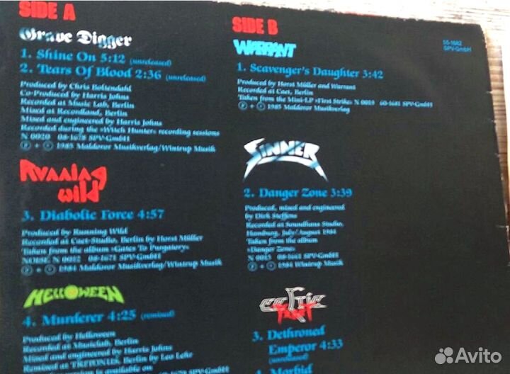 Metal Attack Vol.1, Germany, 1985 / Lp / EX