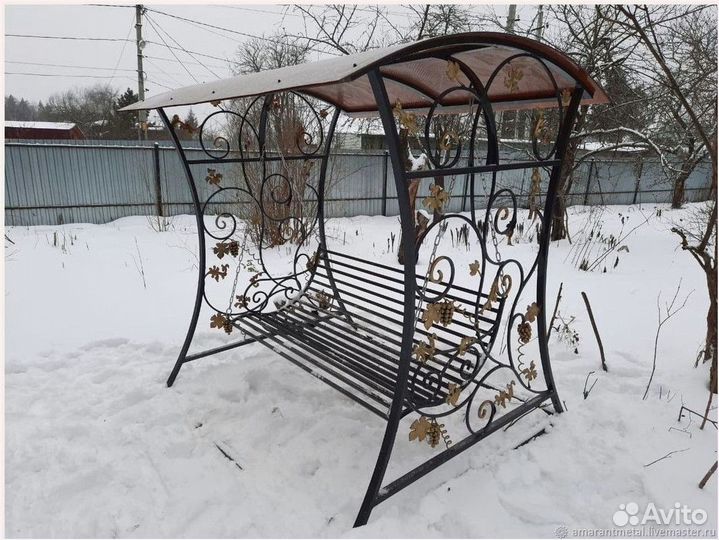 Качели кованые