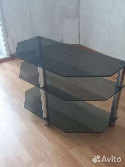 Стеклянная тумба под тв телевизор