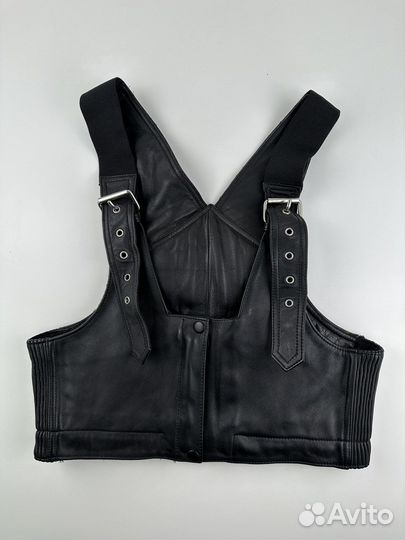 Мото жилет кожаный женский Polo 44