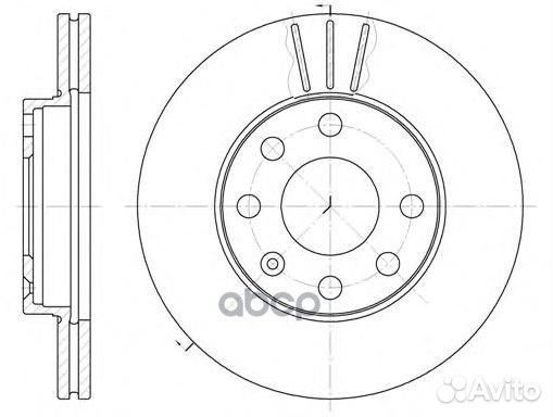 6061.10 диск тормозной передний Opel Astra/Asc