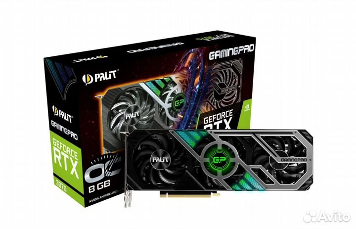 Видеокарта Palit GeForce RTX 3070 gaming PRO OC, 8