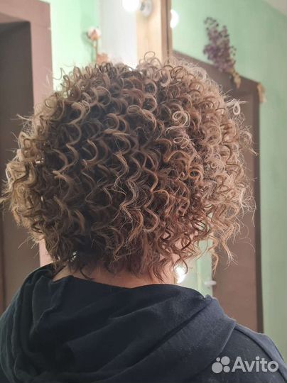 Афрокудри укладка