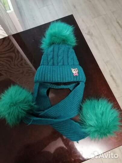 Шапка теплая для девочки