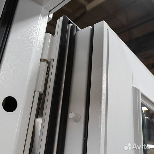 Двухстворчатая термодверь отделка мдф