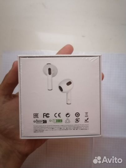 Хит наушники с дисплеем AirPods 3+сенсорный экран