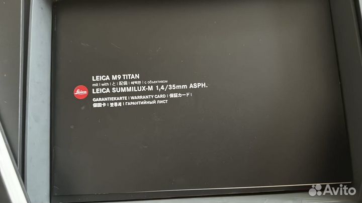 Leica m9 Titan