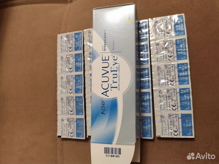 Линзы контактные однодневные