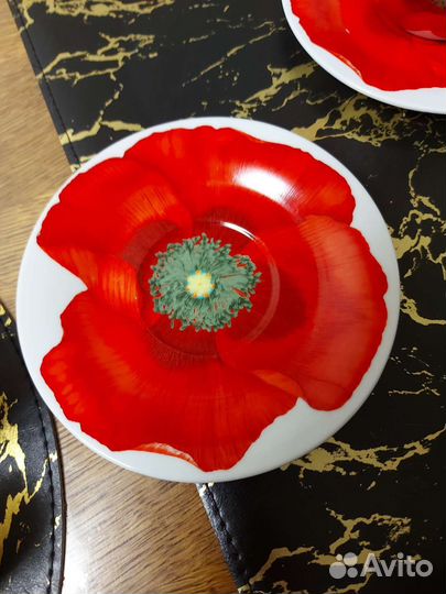 Чашка с блюдцем фарфор