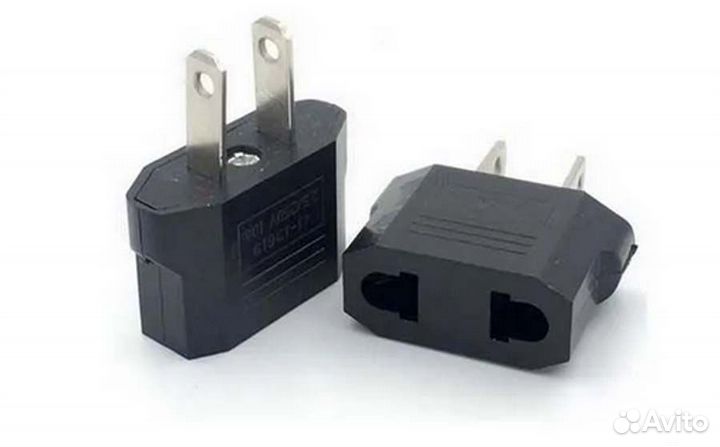 Переходник с розетки США на розетку Россия, Европа