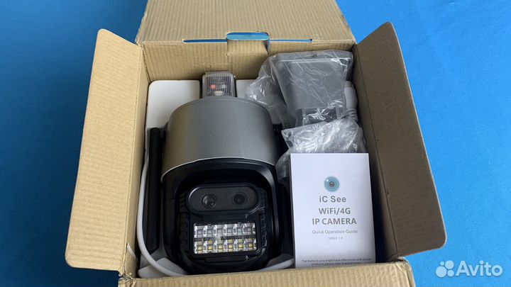 Ip PTZ Wi-Fi уличная 2 кампры в одной по 4мп