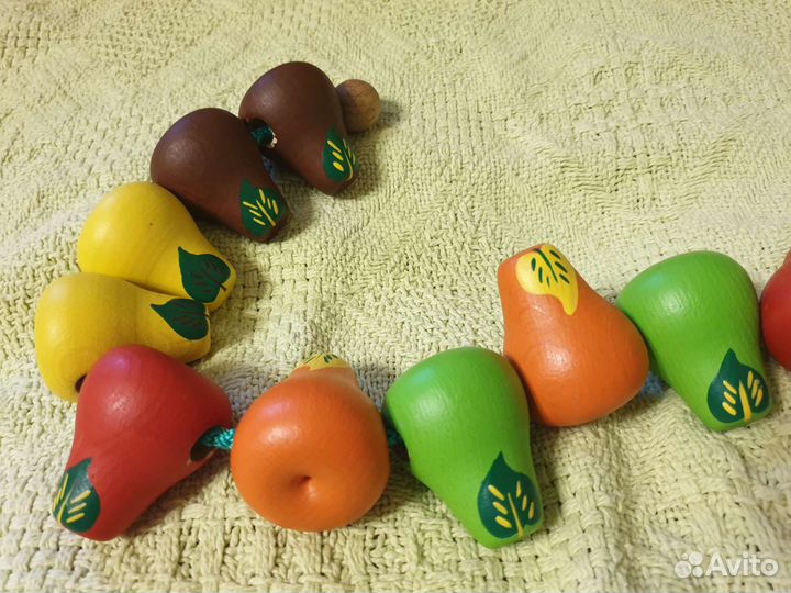 Шнуровки из дерева груши животные и сортер