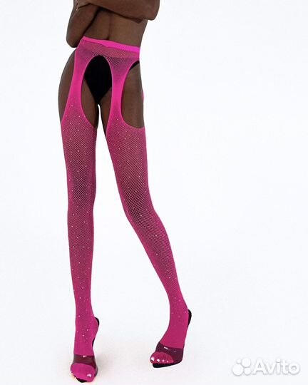 Колготки с имитацией чулок