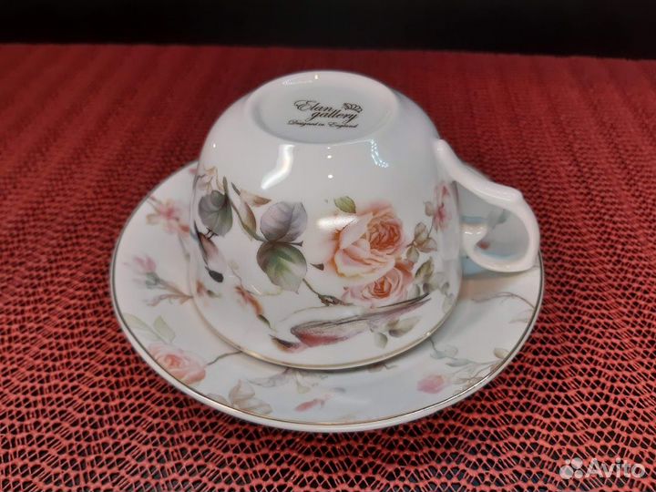 Набор Чайных пар (4 пр.) Певчие птички, 250 мл