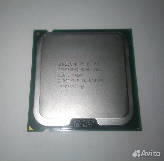 Intel Celeron E1400 2.0GHz. LGA775