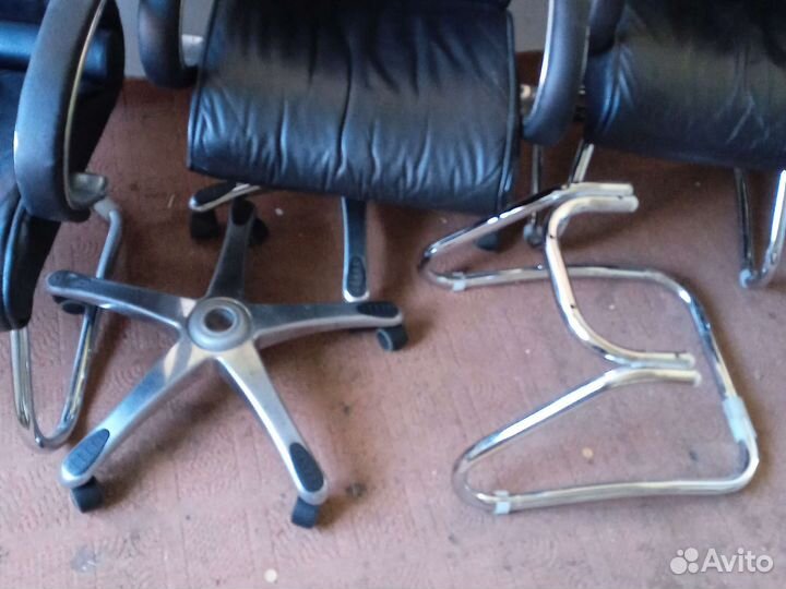 Кресло кожа натуральная Chairman 444 и 445