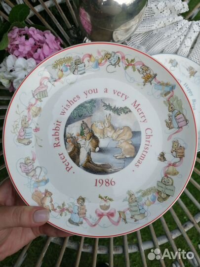 Коллекционная тарелка Peter Rabbit. Wedgwood