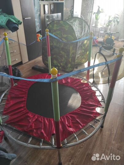 Детский батут с сеткой