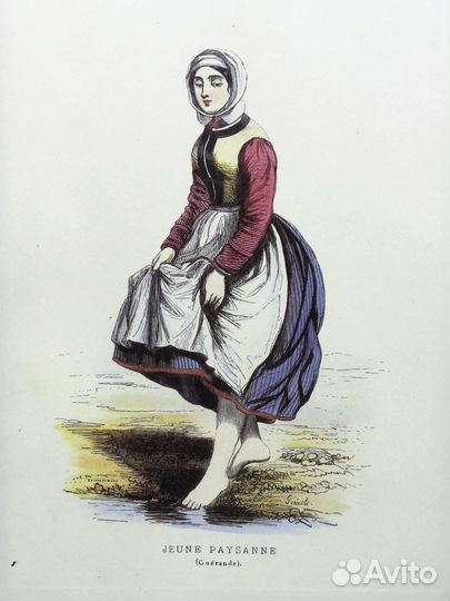 Винтажные литографии. Литография в раме. Гравюра